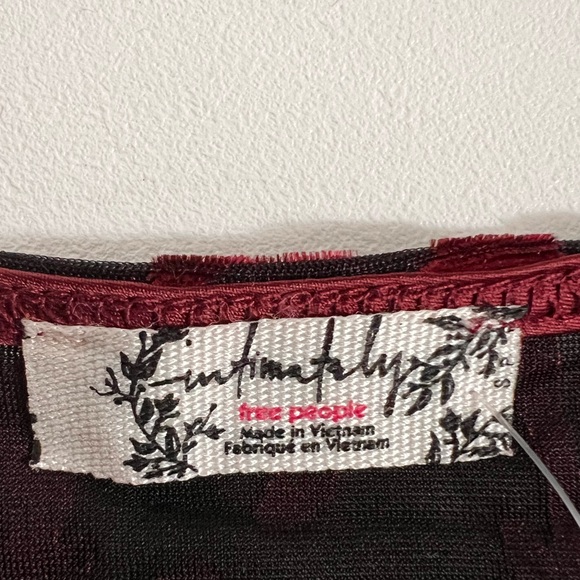 FREE PEOPLE Intimately NWT $98 Magic Night Bodysuit Velvet Burnout Whimsigoth S - Picture 6 of 15